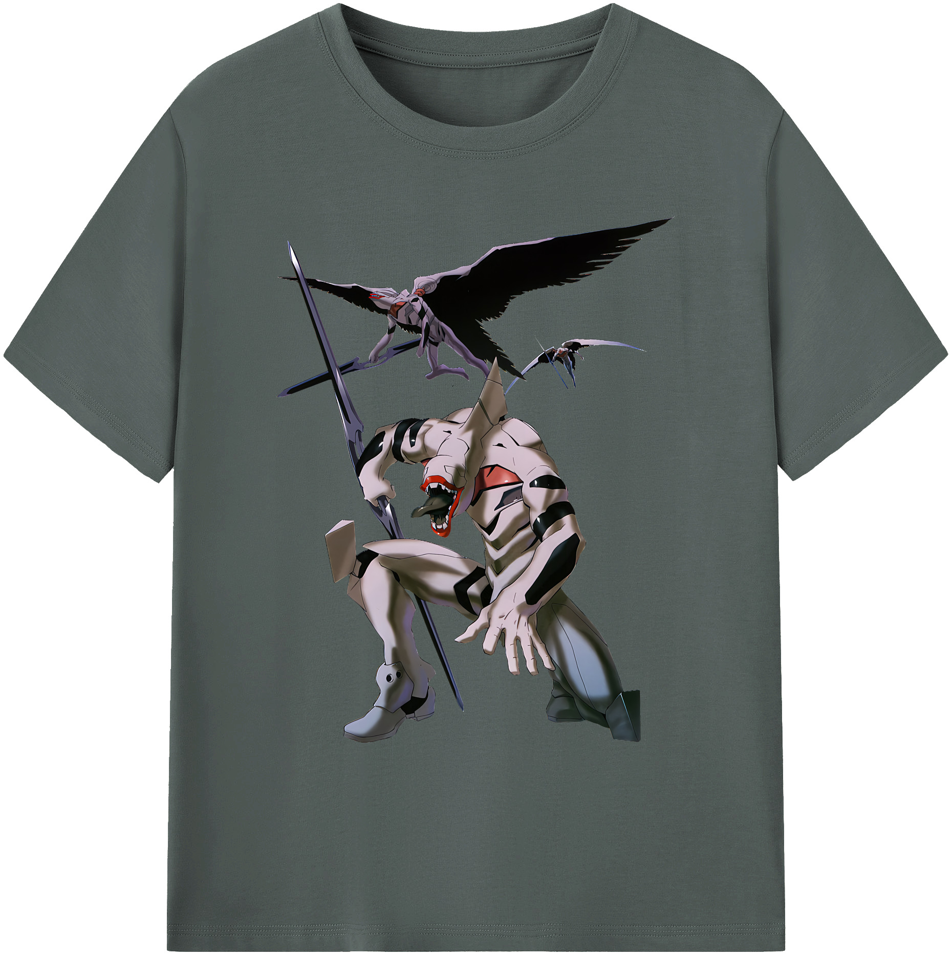 （画像用） EVA 新世紀エヴァンゲリオン 綿100％ メンズ半袖Tシャツ｜肌触りやわらか＆通気性